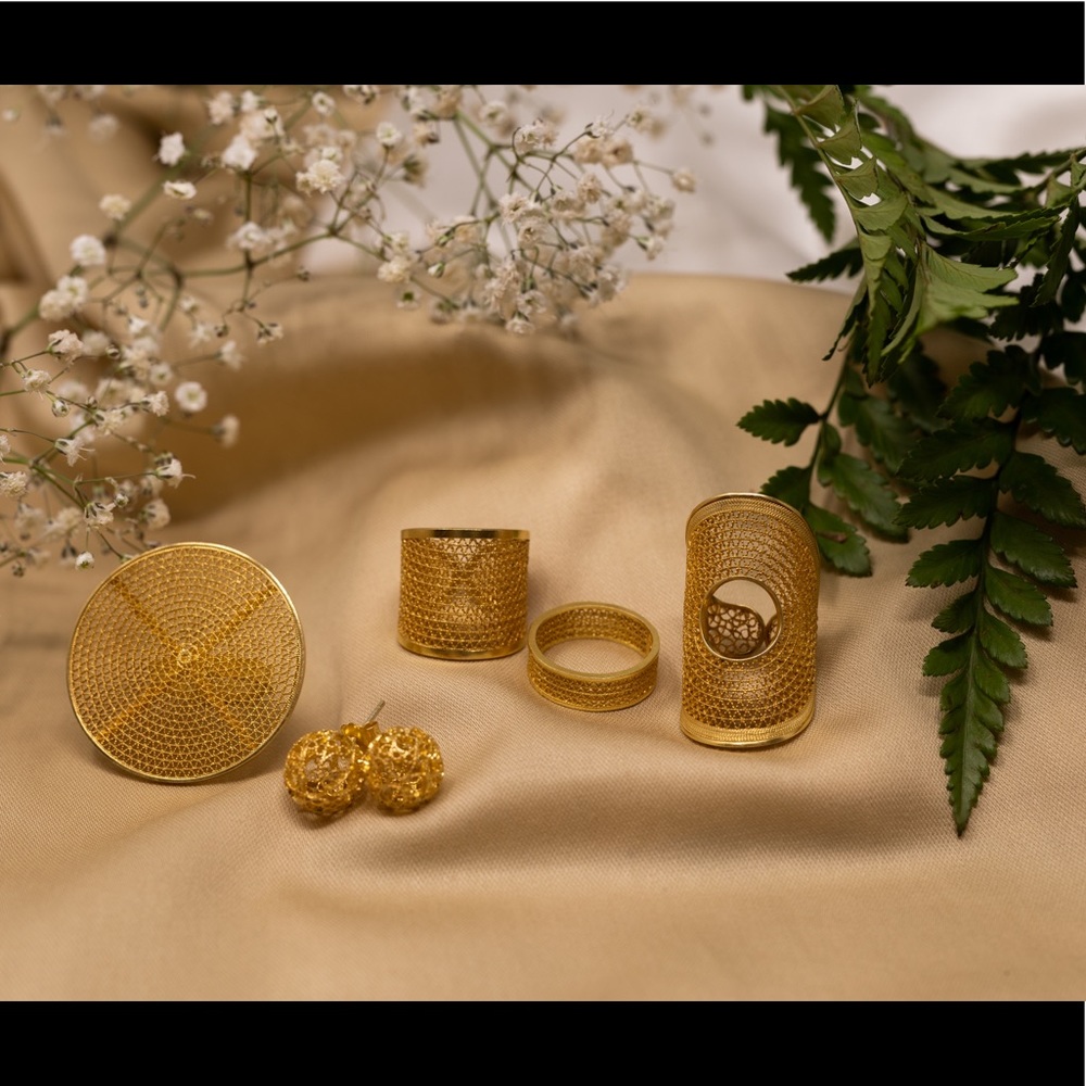 Filigree rings Silver 925 and Gold 18 plated 💍